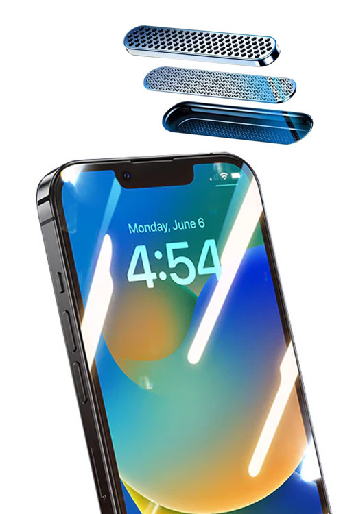 Apple İphone 13 Pro Ekran Koruyucu Cam Ahize Toz Önleyici Hd Görüntü Zrantidust