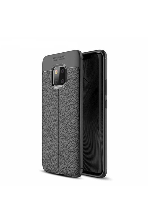 Huawei Mate 20 Pro Kılıf Deri Görünümlü Silikon Zr-Niss