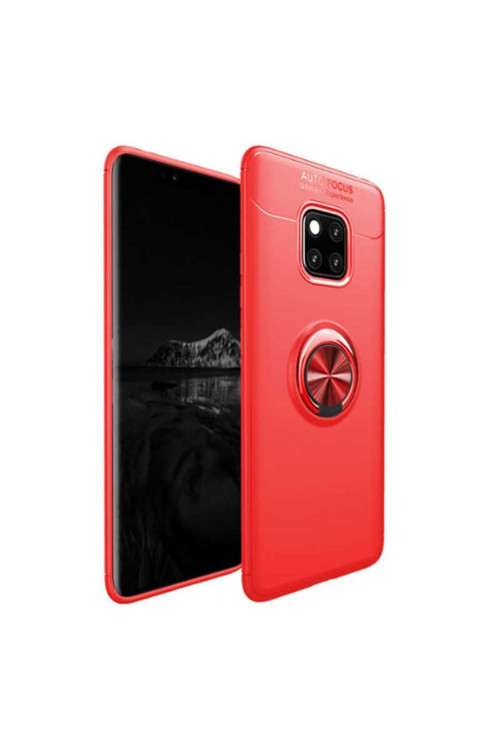Huawei Mate 20 Pro Kılıf Ravel Yüzüklü Silikon Kapak
