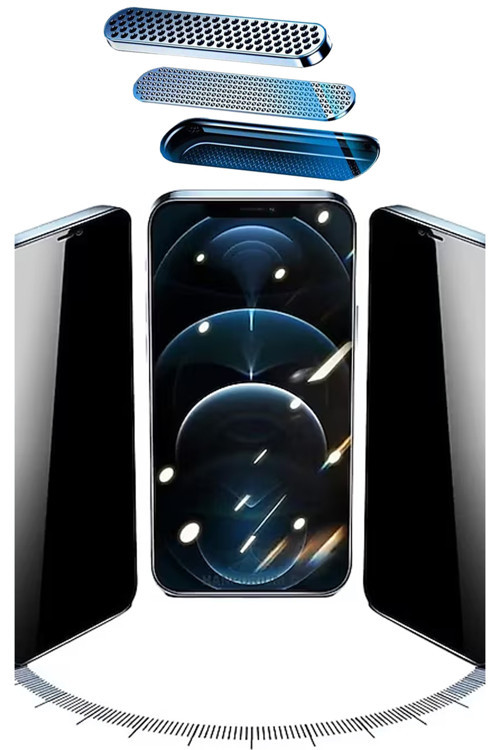 Apple İphone 13 Pro Ekran Koruyucu Cam Ahize Toz Önleyici Hd Görüntü Zrantidust