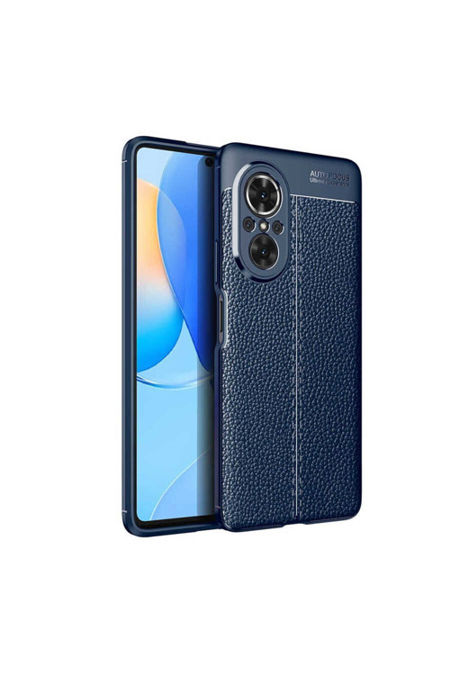 Huawei Nova 9 Se Kılıf Deri Görünümlü Silikon Zr-Niss