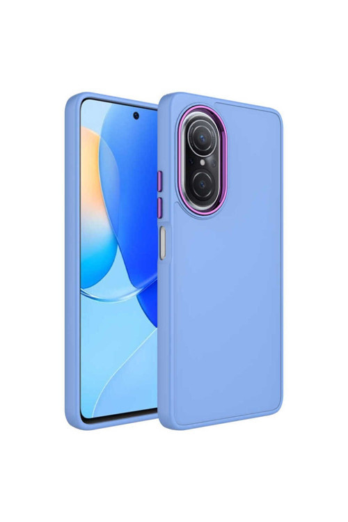 Huawei Nova 9 Se Kılıf Metal Çerçeve Ve Buton Tasarımlı Silikon Zr-Luna