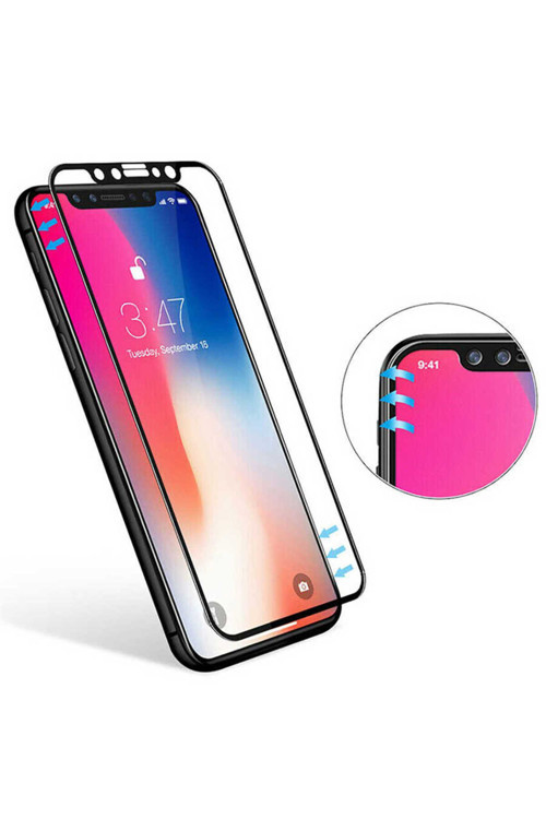 İphone 12 / 12 Pro Uyumlu Cam Ekran Koruyucu 5D Temperli Zr-5Dcam