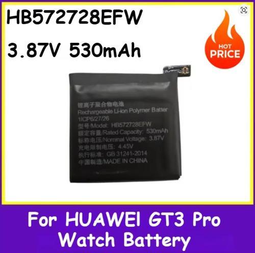 HUAWEI GT3 Pro 46mm - GT4 46MM - WATCH ULTİMATE için Yeni Yedek Saat Pili ODN-B19 3.87V 530mAh HB572728EFW