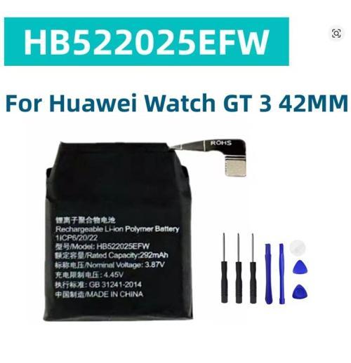 Huawei Watch GT 3 42MM Watch GT3 PRO 42MM Akıllı Saat FRG-B19 için HB522025EFW Yedek Saat Pili + Ücretsiz Araçlar
