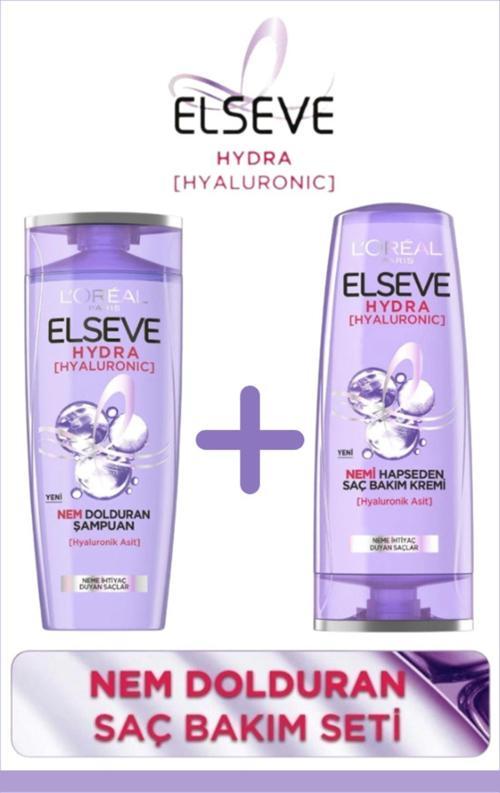 Hydra [Hyaluronic] Nem Dolduran Şampuan 390Ml Ve Nemi Hapseden Saç Bakım Kremi 390Ml