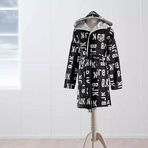 Lisanslı Beşiktaş 1903 6-8 Yaş Çocuk Baskılı Bornoz