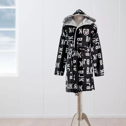 Lisanslı Beşiktaş 1903 8-10 Yaş Çocuk Baskılı Bornoz