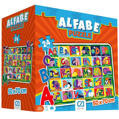 Nessiworld Alfabe 24 Parça Yer Puzzle