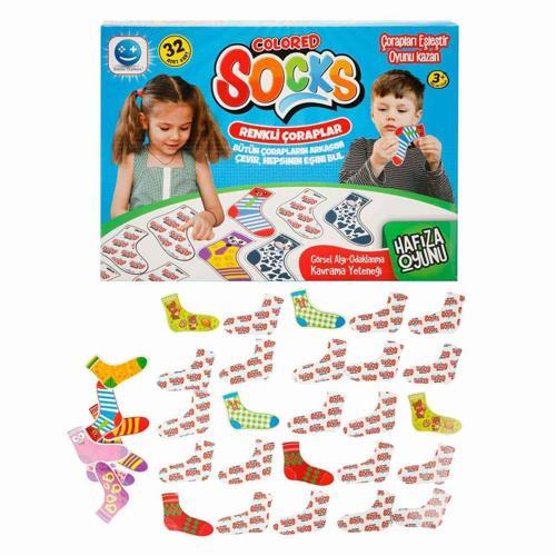 OYUN RENKLİ ÇORAPLAR 32PRÇ