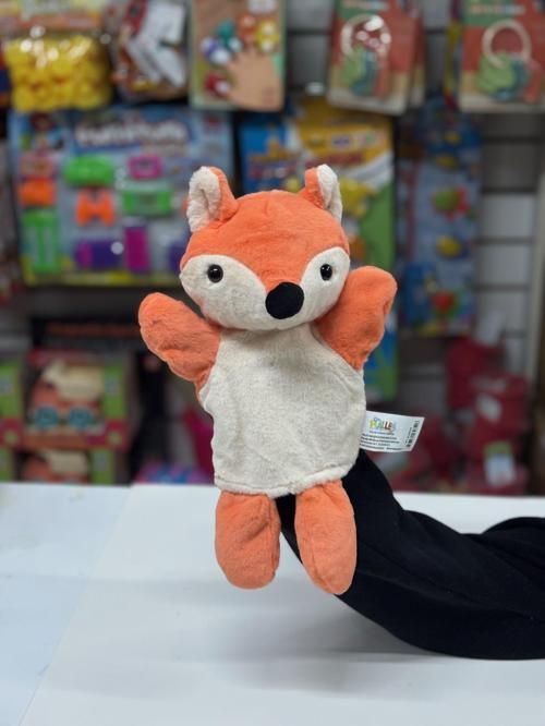 Peluş 25 cm El Kuklası Turuncu Tilki