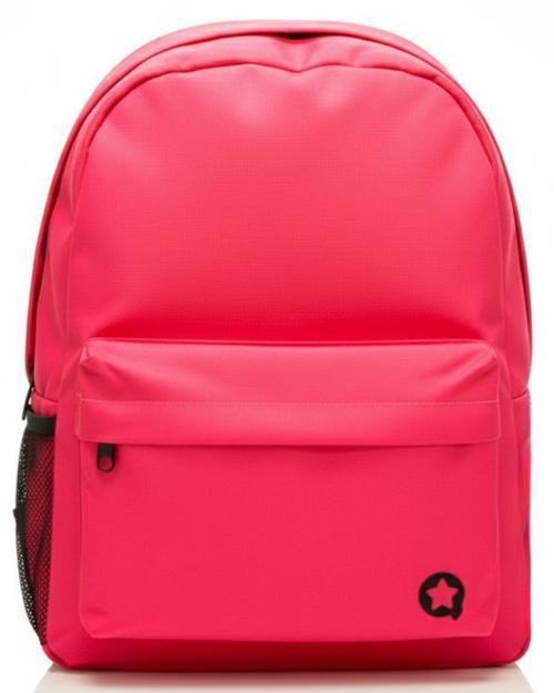 İki Gözlü Sırt Çantası Neon Pembe