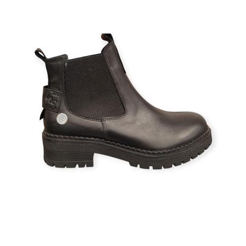 D25KB-1625 KISA TOPUK KAYMAZ CHELSİ DERİ KADIN BOT