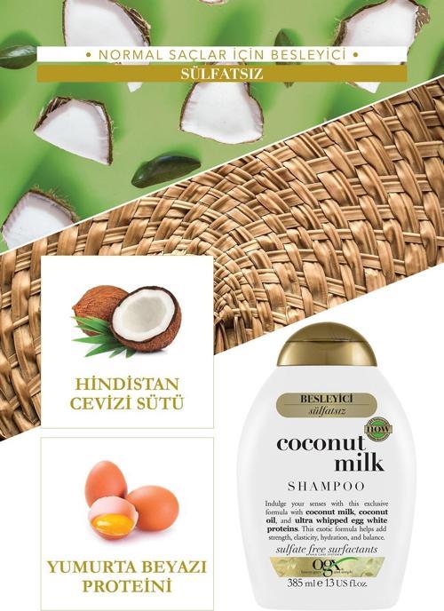 Besleyici Coconut Milk Sülfatsız Şampuan 385 Ml X2