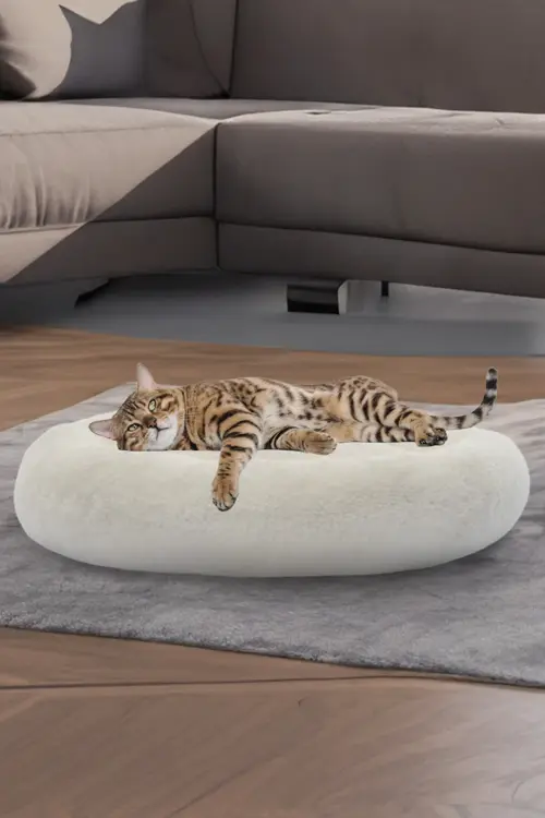 Peluş Kedi ve Köpek Yatağı Pugalo Ekonomik Kedi Yatağı (M)