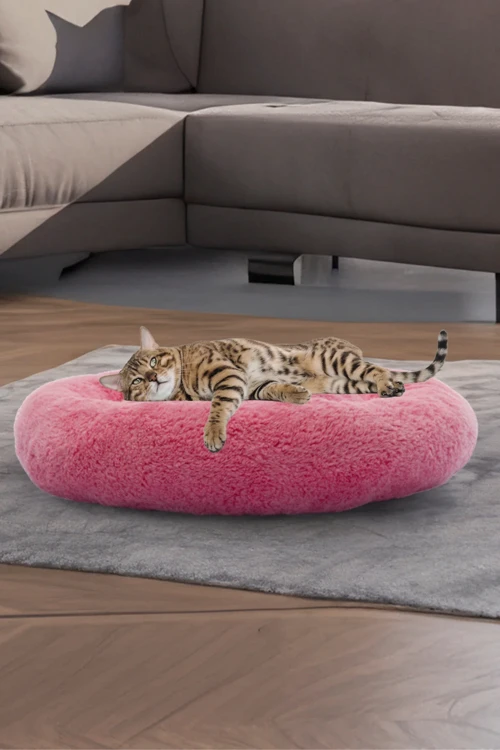 Peluş Kedi ve Köpek Yatağı Pugalo Ekonomik Kedi Yatağı (XL)