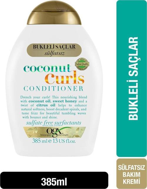 Bukleli Saçlar İçin Nemlendirici Coconut Curls Sülfatsız Bakım Kremi 385 Ml
