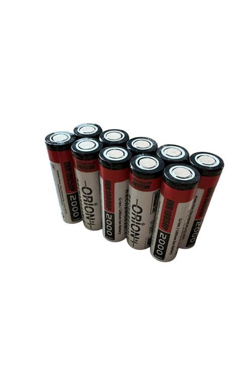 10 Adet 18650P 3.7V 2000Mah 15C Şarj Edilebilir Pil