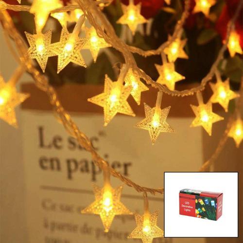 GÜN IŞIĞI - YILDIZ 3MT PİLLİ 2 FONKSİYONLU PERİ LED - DEKOR LAMBA (4490)