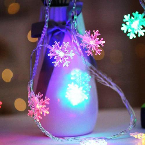 GÜN IŞIĞI - KAR TANESİ 3MT PİLLİ 2 FONKSİYONLU PERİ LED - DEKOR LAMBA (4490)