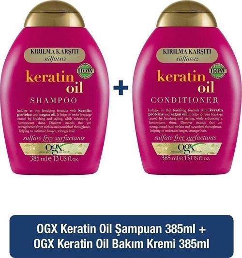 Lawes Kırılma Karşıtı Keratin Oil Sülfatsız Şampuan 385Ml + Bakım Kremi 385Ml