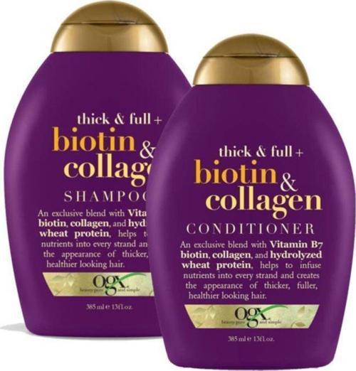 Organix Biotin & Collagen Şampuan 385 Ml + Saç Kremi 385 Ml