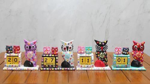 Ahşap Tekli Baykuş Takvim