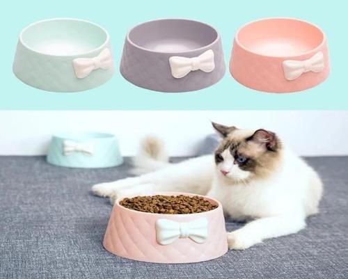 Mikopet Şık Desenli Fiyonklu Mama Kabı