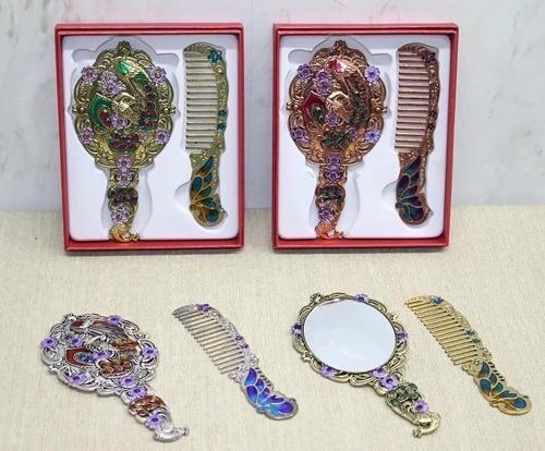 Tavuskuşu Ayna Ve Tarak Seti Küçük Boy Alk4988