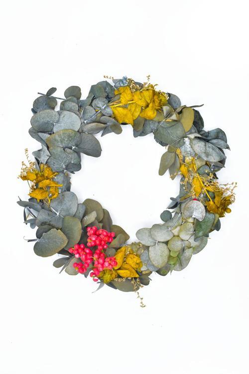 Yılbaşı Kapı Süsü Kapı Çelengi Doğal Kapı Süsü Yılbaşı Dekorasyon