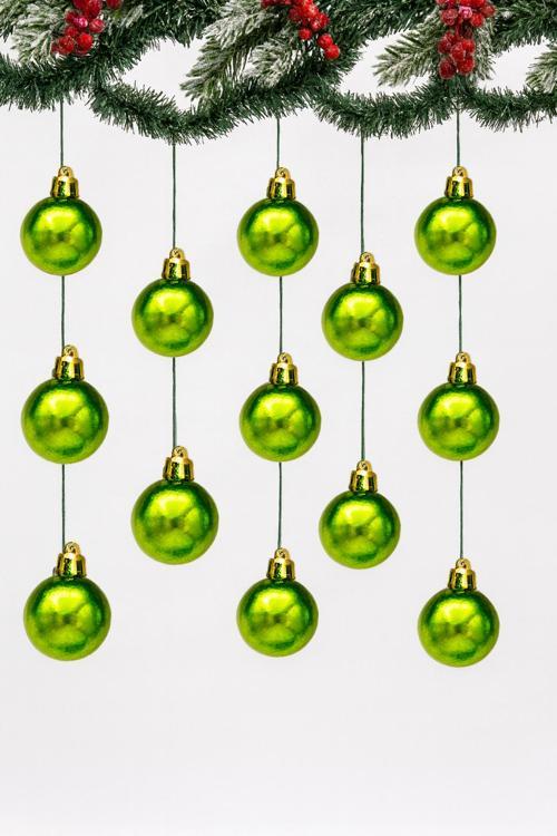 Yılbaşı Çam Ağacı 12li Cici Top 3cm Yılbaşı Süs