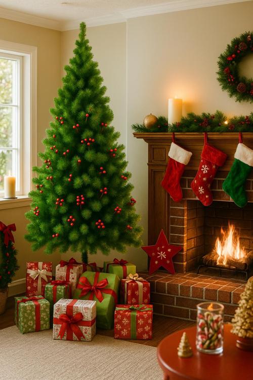 Premium Luxury Kokinalı Yeşil 180 cm Ağaç Yeni Model