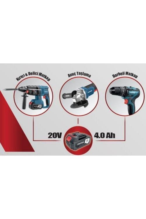 Pst 903 Şarjlı Delici Kırıcı Matkap + Avuç Taşlama + Darbeli Matkap 3 Lü Set