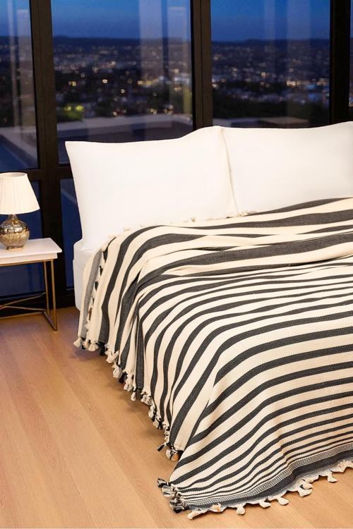 Doğal Pamuk,Yumuşak, Tek Kişilik Pike, Koltuk Örtüsü, Çok Amaçlı Örtü 130X180 Cm.