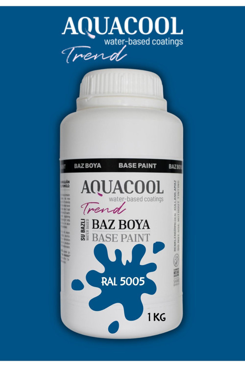 Akrilik Hobi Boya 1 Kg Su Bazlı Hibrit Dönüşüm Boyası Ral 5005 Sinyal Mavi