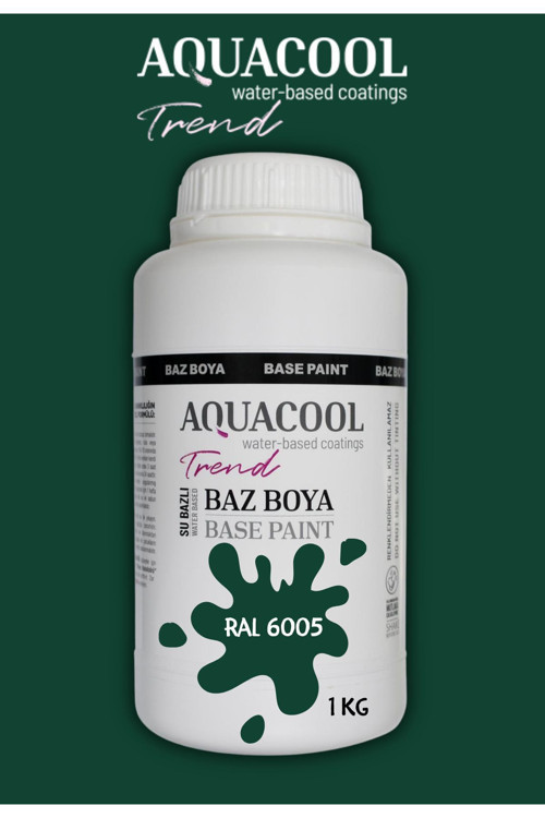 Akrilik Hobi Boya 1 Kg Su Bazlı Hibrit Dönüşüm Boyası Ral 6005 Gri Yeşil