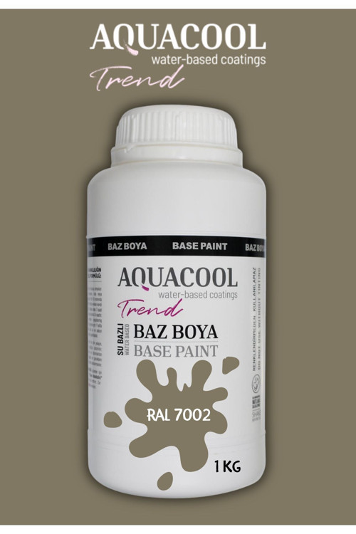 Akrilik Hobi Boya 1 Kg Su Bazlı Hibrit Dönüşüm Boyası Ral 7002 Zeytin Grisi