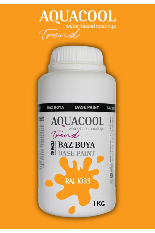 Akrilik Hobi Boya 1 Kg Su Bazlı Hibrit Dönüşüm Boyası Ral 1033 Dahliya