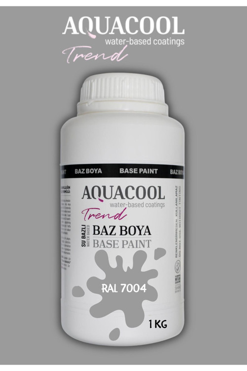 Akrilik Hobi Boya 1 Kg Su Bazlı Hibrit Dönüşüm Boyası Ral 7004 Sinyal Gri