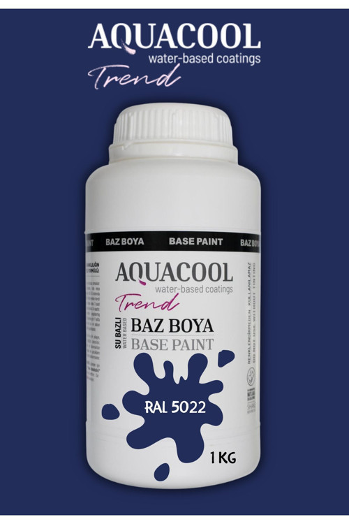 Akrilik Hobi Boya 1 Kg Su Bazlı Hibrit Dönüşüm Boyası Ral 5022 Gece Mavisi