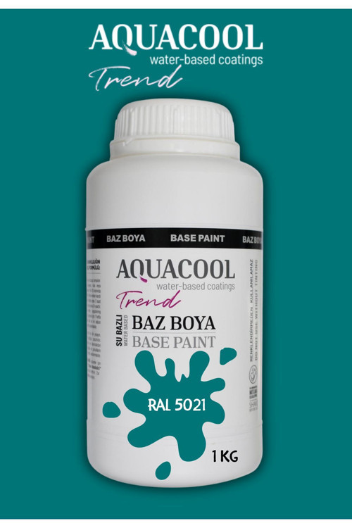 Akrilik Hobi Boya 1 Kg Su Bazlı Hibrit Dönüşüm Boyası Ral 5021 Su Mavisi