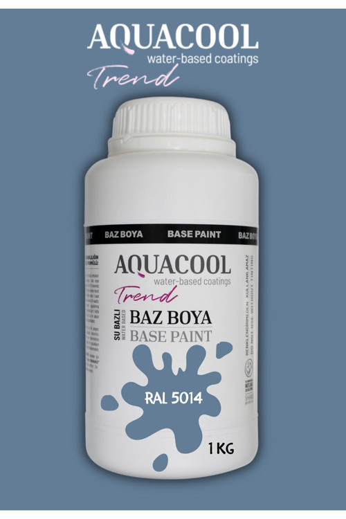 Akrilik Hobi Boya 1 Kg Su Bazlı Hibrit Dönüşüm Boyası Ral 5014 Güvercin Mavisi