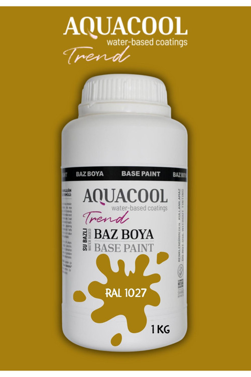 Akrilik Hobi Boya 1 Kg Su Bazlı Hibrit Dönüşüm Boyası Ral 1027 Kimyon