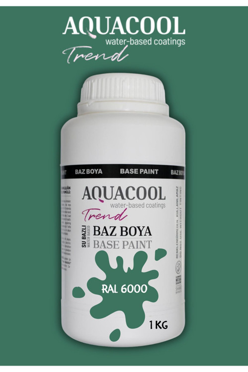 Akrilik Hobi Boya 1 Kg Su Bazlı Hibrit Dönüşüm Boyası Ral 6000 Patina Yeşil