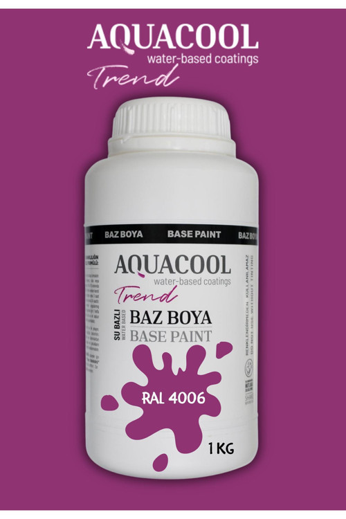 Akrilik Hobi Boya 1 Kg Su Bazlı Hibrit Dönüşüm Boyası Ral 4006 Trafik Mavi