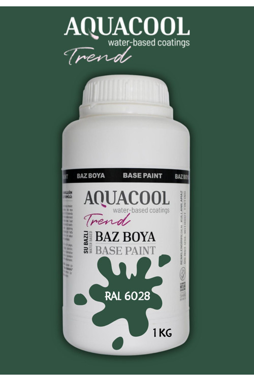 Akrilik Hobi Boya 1 Kg Su Bazlı Hibrit Dönüşüm Boyası Ral 6028 Çam Yeşili