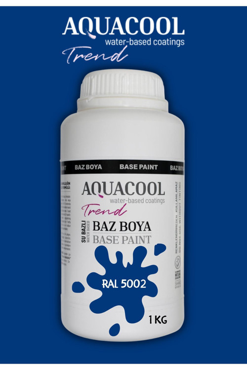 Akrilik Hobi Boya 1 Kg Su Bazlı Hibrit Dönüşüm Boyası Ral 5002 Ultramarin Mavi