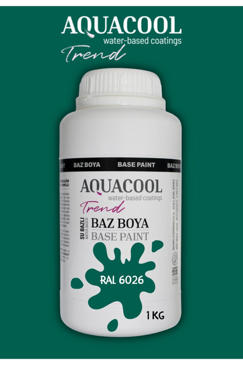 Akrilik Hobi Boya 1 Kg Su Bazlı Hibrit Dönüşüm Boyası Ral 6026 Opal Yeşili