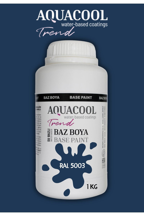 Akrilik Hobi Boya 1 Kg Su Bazlı Hibrit Dönüşüm Boyası Ral 5003 Safir Mavi