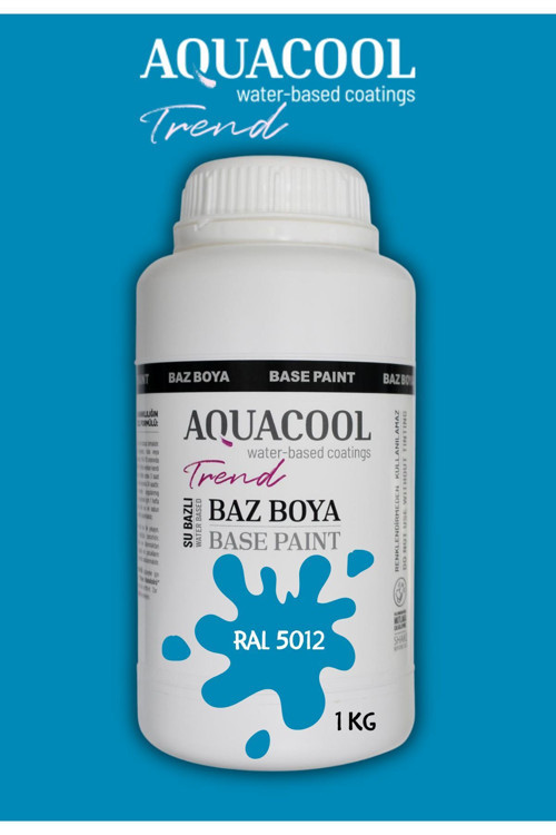 Akrilik Hobi Boya 1 Kg Su Bazlı Hibrit Dönüşüm Boyası Ral 5012 Açık Mavi
